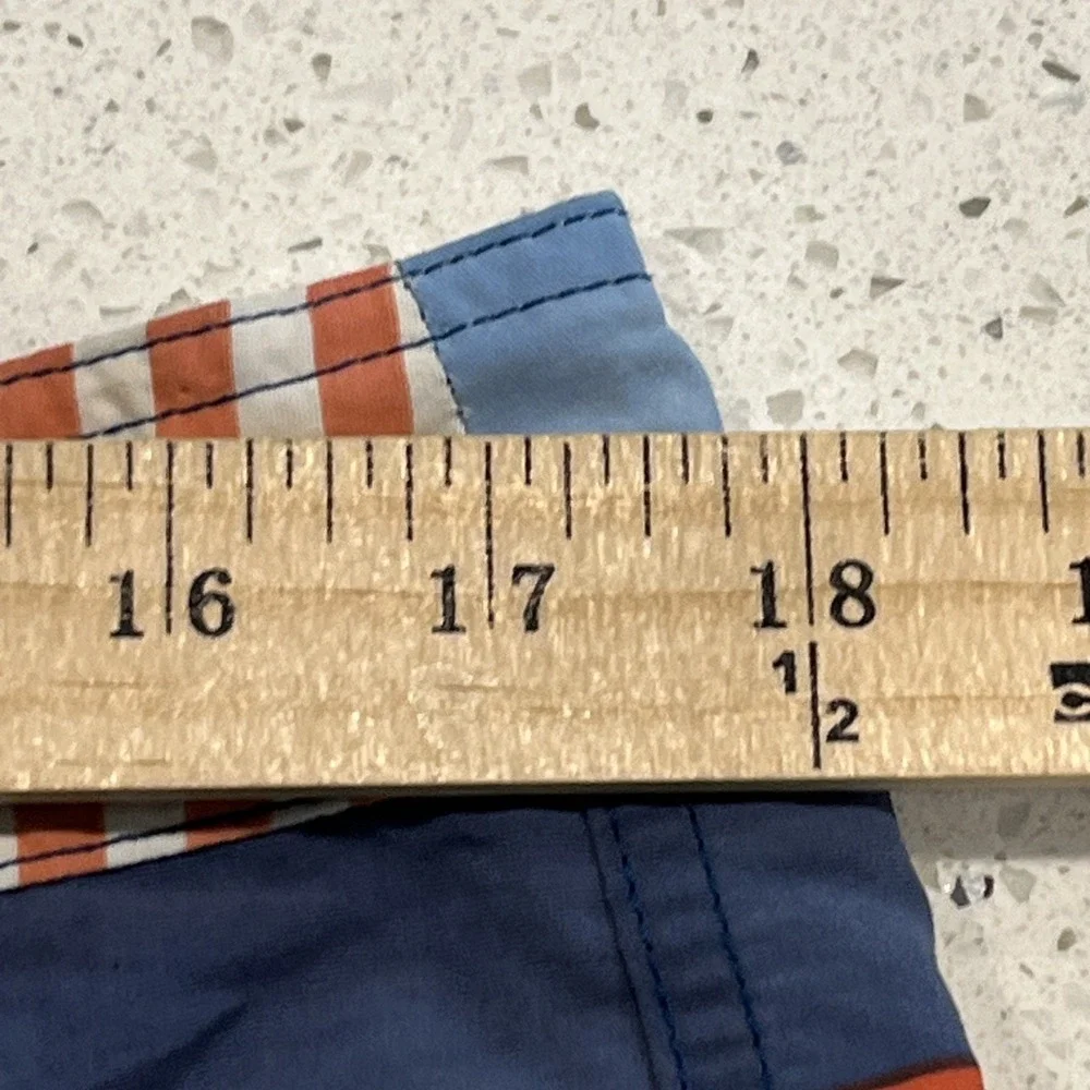 Patagonia Mens 36 Board Shorts Striped Swim Trunks Worn Wear Multicolor